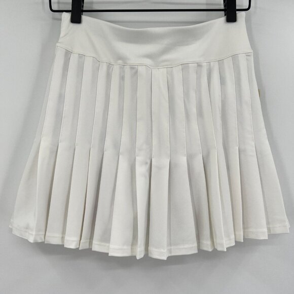 Tuckernuck TNUCK Sport White/Fresh Buds Pleated Skirt Tennis Active Skort M NWT - Picture 1 of 5